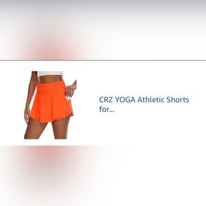 CRZ YOGA Ruffle Skirt Overlay Athletic Shorts